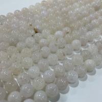 Natürliche Drachen Venen Achat Perlen, Drachenvenen Achat, DIY, weiß, Länge:ca. 38 cm, verkauft von Strang