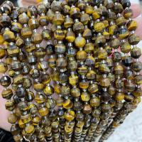 Tiger Eye Beads, with Seedbead, Lantern, DIY & faceted, mixed colors Approx 38 cm 