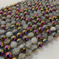Natürliche Crackle Achat Perlen, Flachen Achat, plattiert, DIY, gemischte Farben, Länge:ca. 38 cm, verkauft von Strang