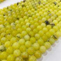 Opal Beads, Yellow Opal, Round, DIY, yellow Approx 38 cm 