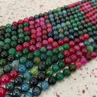 Natural Dragon Veins Agate Beads, polished, DIY, mixed colors Approx 38 cm 