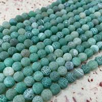 Perles agates effloresces naturelles , agate effleurant, DIY, bleu Environ 38 cm, Vendu par brin
