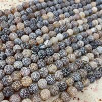 Natürliche Effloresce Achat Perlen, Auswitterung Achat, DIY, braun, Länge:ca. 38 cm, verkauft von Strang