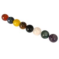 Mixed Gemstone Beads, Natural Stone, Round, polished, DIY 10mm 