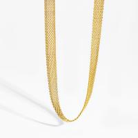 Halskette, 304 Edelstahl, mit Verlängerungskettchen von 1.97, Vakuum-Ionen-Beschichtung, für Frau, keine, 8mm, Länge:16.93 ZollInch, verkauft von PC