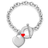 Titanium Steel Bracelet & Bangle, Heart, plated, for woman .09 