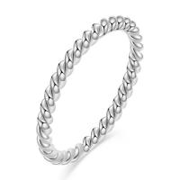 Titanium Steel Finger Ring, Round, plated & for woman 2mm 