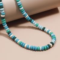 Rondelle Polymer Clay Beads, argile de polymère, abaque, DIY, couleurs mélangées Environ 15 pouce, Environ Vendu par brin