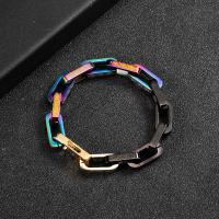 Titanium Steel Bracelet & Bangle, fashion jewelry & Unisex 9.5mm Approx 8.27 Inch 