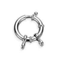 Sterling Silver Spring Ring Clasp, 925 Sterling Silver, plated Grade A 