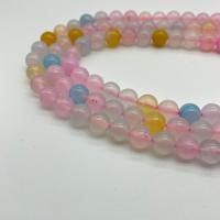 Agate Beads, polished, DIY, mixed colors Approx 38 cm 