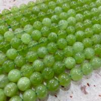 Perles péridot naturel, Olivine naturelle, Rond, poli, DIY, vert Environ 38 cm, Vendu par brin