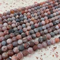 Perles agates effloresces naturelles , agate effleurant, DIY, couleurs mélangées Environ 38 cm, Vendu par brin