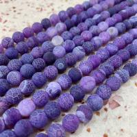 Natural Effloresce Agate Beads, DIY, purple Approx 38 cm 