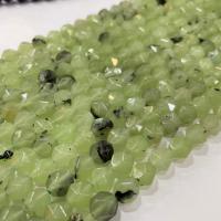 Prehnite Beads, Synthetic Prehnite, Star Cut Faceted & DIY, green Approx 38 cm 