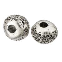 Perles intercalaires en alliage de zinc, Rond, DIY & noircir, couleur originale Environ 5mm, Vendu par PC
