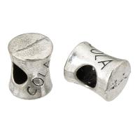 Perles intercalaires en alliage de zinc, Rond, DIY & noircir, couleur originale Environ 4.5mm, Vendu par PC