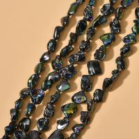 La Perla de Concha Natural, Nácar, Irregular, chapado, enviado al azar & Bricolaje, 15-20mm, aproximado 20PCs/Sarta, Vendido por Sarta
