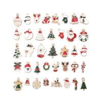 Zinc Alloy Christmas Pendants, DIY & enamel & mixed, 10-25mm 