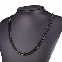 Mode Edelstahl Halskette Kette, 316 L Edelstahl, Stock, plattiert, unterschiedliche Länge der Wahl & unisex & verschiedene Größen vorhanden, keine, verkauft von PC