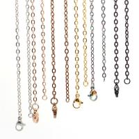 Mode Edelstahl Halskette Kette, 316 L Edelstahl, Stock, plattiert, unterschiedliche Länge der Wahl & unisex & verschiedene Größen vorhanden, keine, verkauft von PC