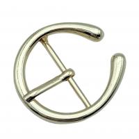 Zinc Alloy Leather Cord Clasp, Flat Round, gold color plated, golden 30mm 