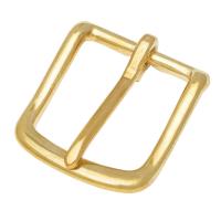 Кожаный шнур с латунной застежкой, Латунь, плакирован золотом, разный размер для выбора, Золотой, продается PC
