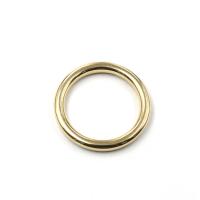 Brass Linking Ring, Round, gold color plated golden 