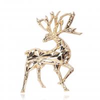 Zinc Alloy Jewelry Brooch, Deer, plated, Unisex 