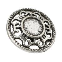 Zinc Alloy Button Findings, Round, DIY & blacken, original color Approx 2mm 