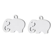 Stainless Steel Animal Pendants, 304 Stainless Steel, Elephant, fashion jewelry, original color Approx 1mm 