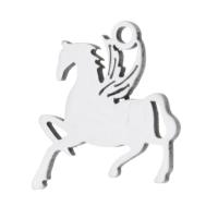 Stainless Steel Animal Pendants, 304 Stainless Steel, Horse, fashion jewelry, original color Approx 1mm 