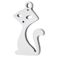 Stainless Steel Animal Pendants, 304 Stainless Steel, Cat, fashion jewelry, original color Approx 1mm 