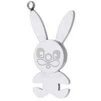 Stainless Steel Animal Pendants, 304 Stainless Steel, Rabbit, fashion jewelry, original color Approx 1mm 