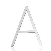 Letter Stainless Steel Connector, 201 Stainless Steel, Alphabet Letter, Vacuum Ion Plating, fashion jewelry & polished & letters are from A to Z & DIY & Unisex original color 