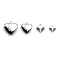 Stainless Steel Heart Pendants, 304 Stainless Steel, plated, fashion jewelry & DIY & Unisex original color 