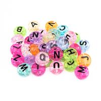 Acryl Alphabet Perlen, DIY, keine, 6x10mm, ca. 200PCs/Tasche, verkauft von Tasche