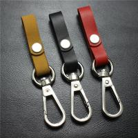 Leather Key Chains, Zinc Alloy, with Cowhide, Unisex 