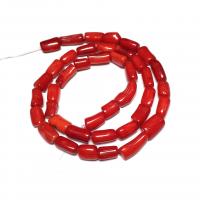 Synthetic Coral Beads, irregular, DIY, red, 5x10- cm 