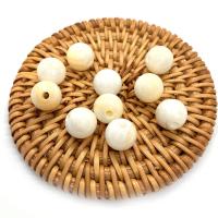 Natural Freshwater Shell Beads, Round, DIY white 