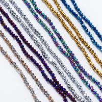 Perlas de cristal de moda, Esférico, chapado, Bricolaje & diverso tamaño para la opción & facetas, más colores para la opción, longitud:aproximado 14.96 Inch, Vendido por Sarta