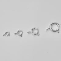 Edelstahl-Frühlings-Ring-Verschluss, 304 Edelstahl, plattiert, DIY & unisex & Maschine Polieren & verschiedene Größen vorhanden, originale Farbe, 100PCs/Tasche, verkauft von Tasche