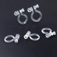 Resin Earring Clip, epoxy gel, fashion jewelry & DIY & Unisex & transparent 