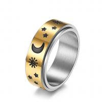 Stainless Steel Finger Ring, 304 Stainless Steel, plated, fashion jewelry & polished & Unisex & epoxy gel 