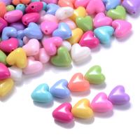 Acryl Schmuck Perlen, Herz, DIY, keine, 10x11mm, ca. 50PCs/Tasche, verkauft von Tasche