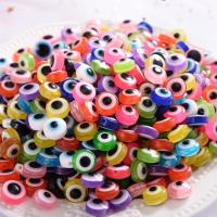 Böses Auge Harz Perlen, unterschiedliche Menge zur Auswahl & DIY & Emaille, keine, 6x8mm, verkauft von Tasche