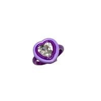 Harz Finger Ring, mit Kristall, Herz, Modeschmuck & für Frau, keine, 20x14mm, verkauft von PC