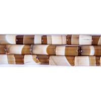 Abalorios de Ágata de Encaje, Ágata Tibetana, Columna, Bricolaje, color mixto, longitud:aproximado 38 cm, Vendido por Sarta