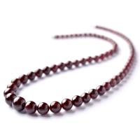 Garnet Necklace, with Zinc Alloy, Unisex & anti-fatigue, red Approx 38 cm 