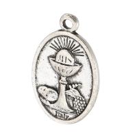 Zinc Alloy Jewelry Pendants, DIY & blacken, original color Approx 2mm 